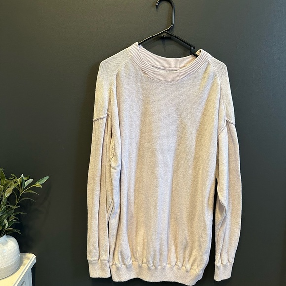 We The Free Sweater | Light Pink | Oversized Small | Free People - Picture 1 of 6